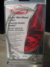 3 Berkley 18" Steelon Wire-Wound Leaders Nylon Coated 20 LB Test Bright Color