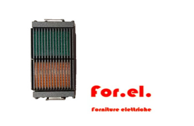 VIMAR 16432.AV - Doppelsteckdose Für 2 Einheiten Mit Orange Und Grünem Diffusor