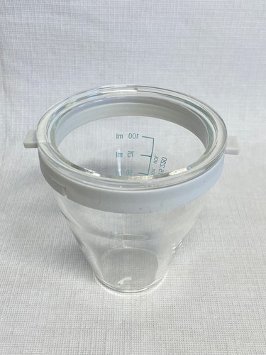 METROHM 20-90mL Glass Titration Vessel w/ Mounting Ring 6.1415.220 - Picture 4 of 6