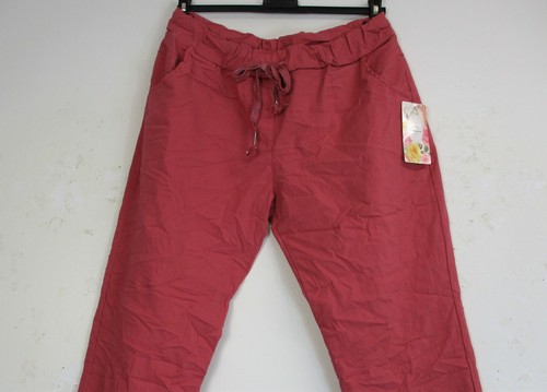 LagenLook Ladies Stretchy 95% Cotton 'Magic' Trousers/Pants: Size Reguar & PLus - Picture 52 of 76