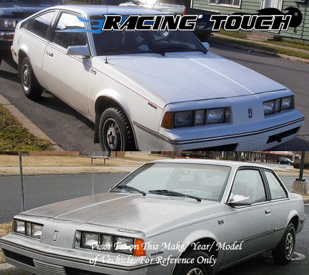 Rain Guards Sun Visor 2.0 MM Outside Mount 2pcs 82-88 Oldsmobile Firenza 2 Dr - Picture 7 of 7