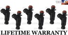 Genuine Bosch Set Of 6 Fuel Injectors for Mercedes C280 CLK320 E320 2.8L 3.2L V6