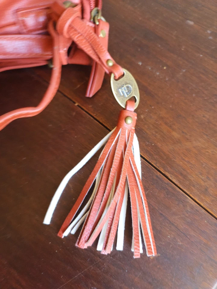 女式 New Directions Burnt 橙色肩带 2 肩带可调节 Pruse/Crossbody — 第 3/4 张图片