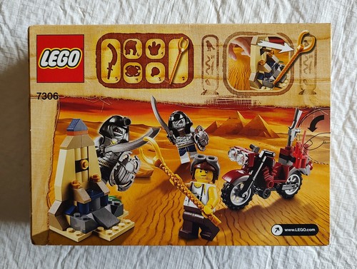 Lego PHARAOHS QUEST 7306 Guardiani del Bastone Dorato NUOVO Mamma Guerrieri. Moto - Foto 2 di 11