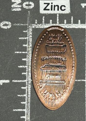 Beaver Valley Chevron Utah Giant Rocking Chair Elongated Pressed Smashed Penny - Photo 1/2