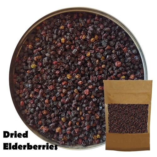 Elderberry Dried Fruit (Sambucus Nigra) Elderberries 100 Natural Tea