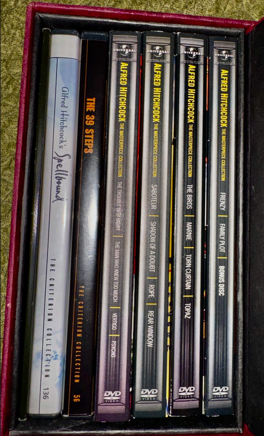 25 映画 ! Alfred hitchcock 9 ボックスセットと 16 ボックスセット 2 クリテーション付き 非常に良い - 画像1/17