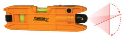 Johnson Level & Tool 40-0915 Magnetic Torpedo Laser Level 2'' x 6'' Orange 1 Level