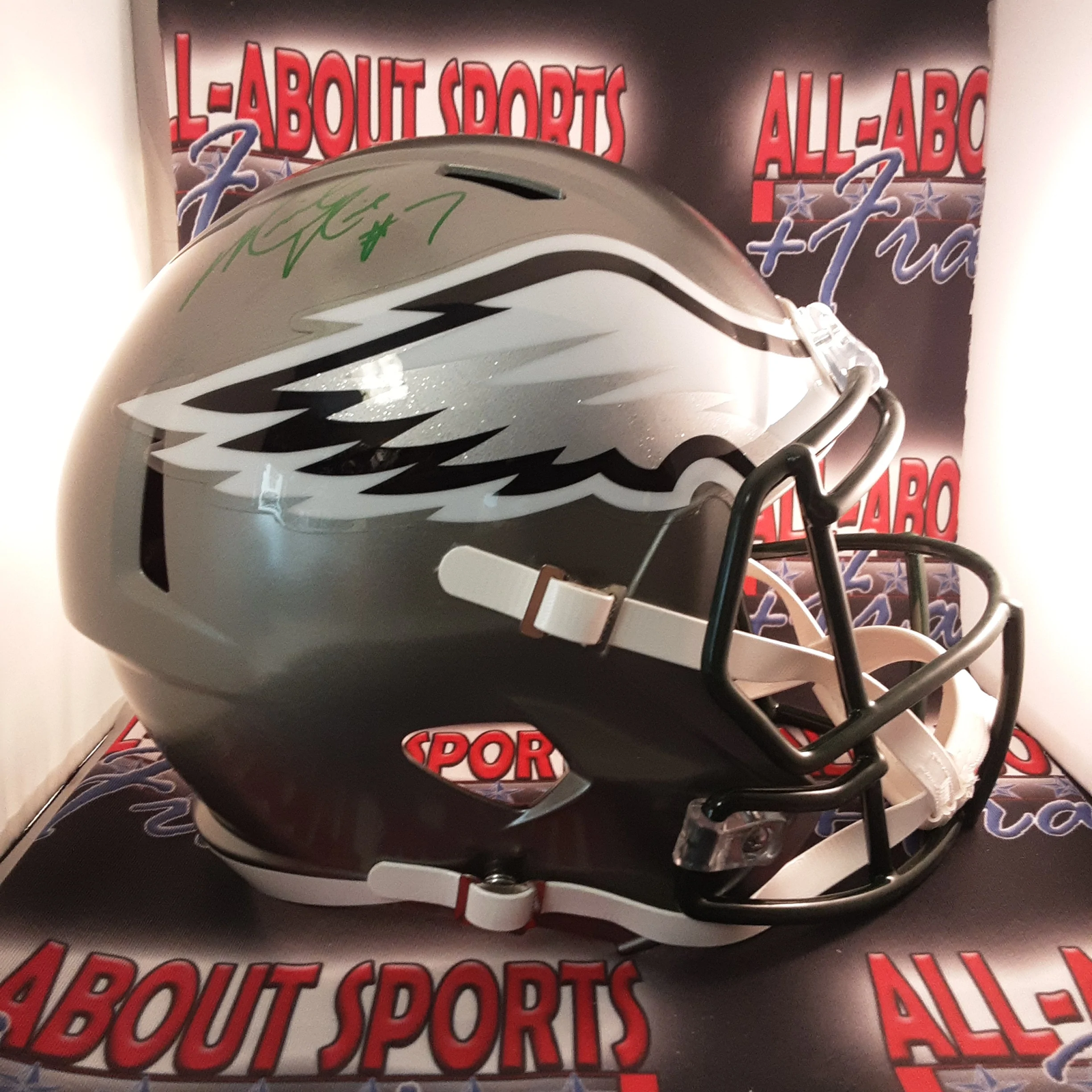 Michael Vick Authentic Signed Autographed Full-size Replica Helmet JSA- 