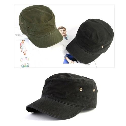 XXL 2XL 62~63Cm Fitted Unisex Mens Womens Cotton Army Military Cap Cadet Hats - Picture 4 of 8