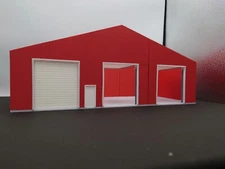 1:64 3-Bay Semi Repair Custom Shop Auto Repair Morton Building Machine Shed