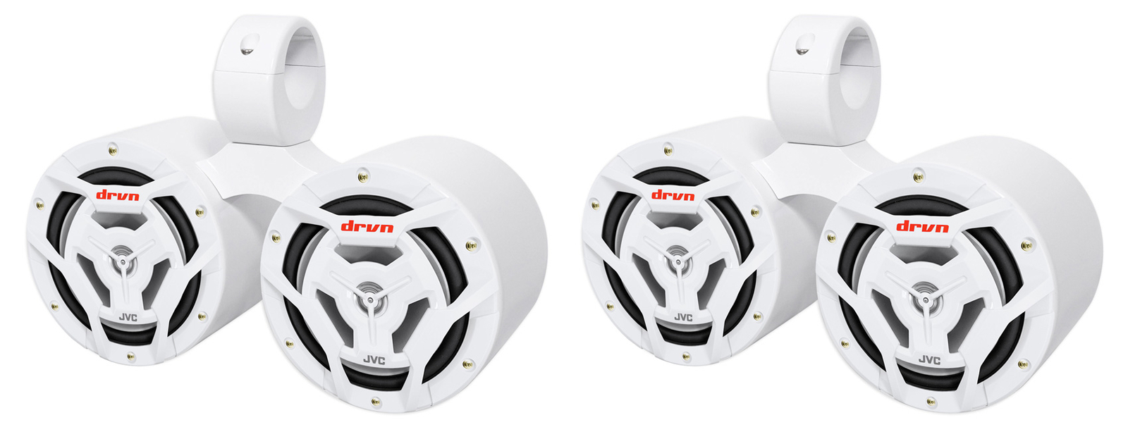 Пара двухполосных динамиков JVC CS-DR6201MW Dual 65 мощностью 300 Вт для морских вейкбордов 54590₽