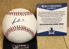 FRANCIS MARTES HOUSTON ASTROS ROOKIE YEAR SIGNED M.L. BASEBALL  BECKETT AUTH. R0