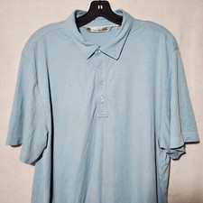Travis Mathew Polo Shirt Mens Extra Large Athletic Blue Short Sleeve
