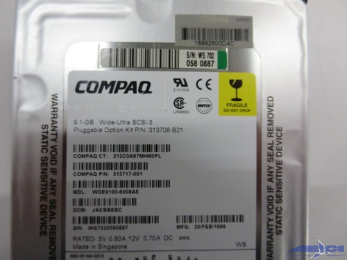 COMPAQ 9.1-GB WIDE ULTRA HARD DRIVE 313717-001 - Picture 2 of 5