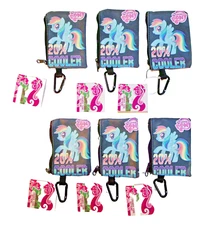 6 My Little Pony Rainbow Dash Coin Purse / Wallet w Key Ring - Fun Party Favors!