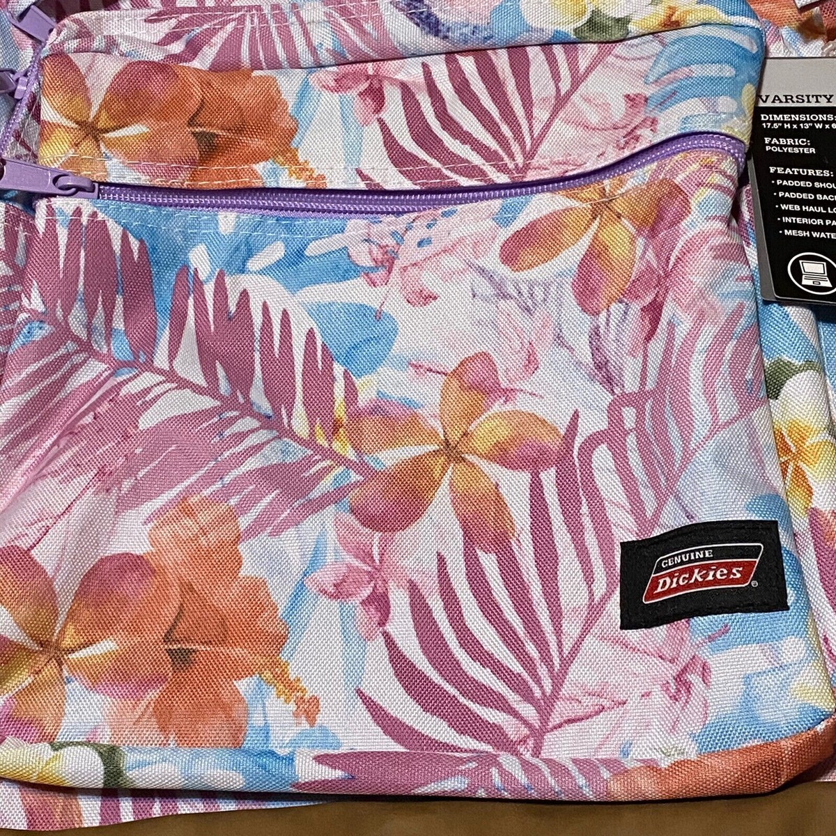 NEW DICKIES PINEAPPLE Hawaiian TROPICAL TRAVEL LAPTOP COMPUTER BAG BACKPACK NWT Fresh Pineapple Print Backpack - Spine-Protecting School Bag  main image 2