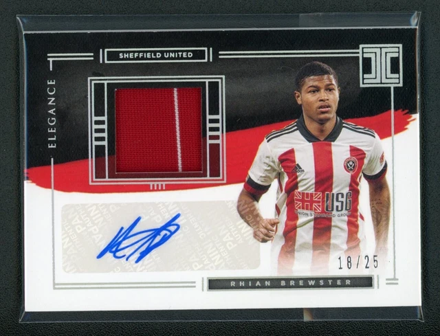2020-21 RHIAN BREWSTER 18/25 AUTO JERSEY PANINI IMPECCABLE PREMIER LEAGUE