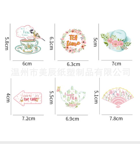 New 24Pcs Afternoon Tea Cupcake Party Picks Topper Supplies Party Cake Decor UK - Picture 4 of 5