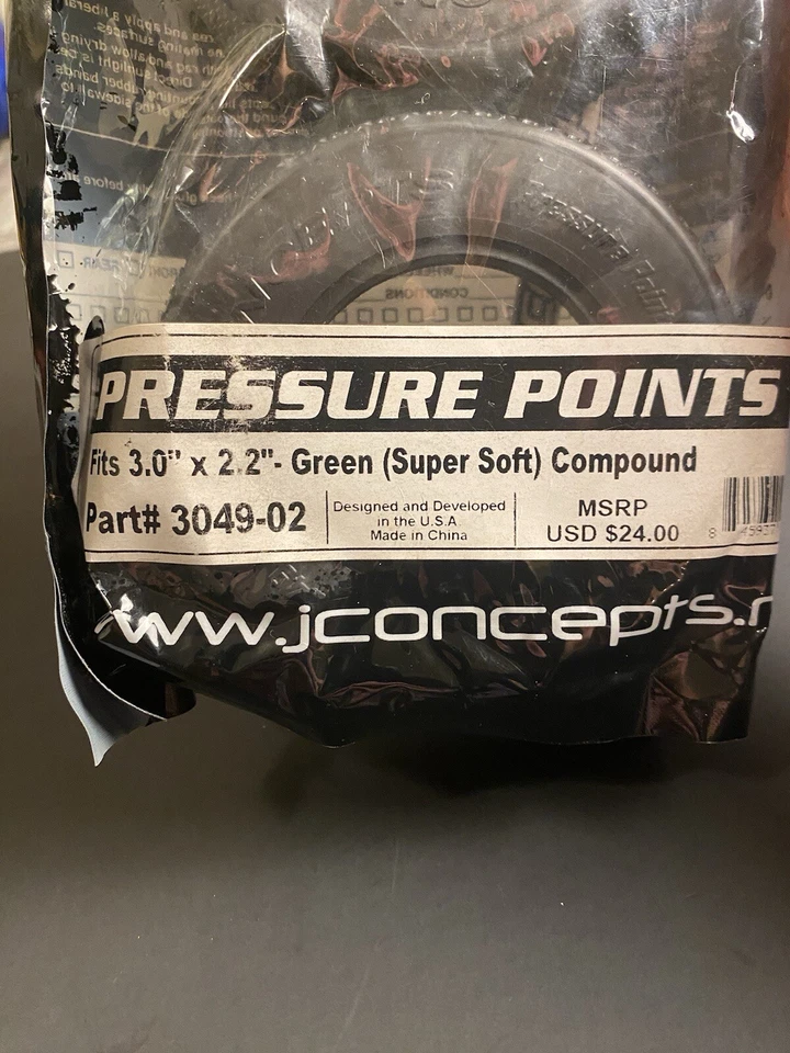 (Set Of 4 )J Concepts Pressure Points #3049-02 Green Short Course Tires - Image 2 of 4