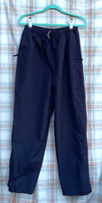 Lands' End Size M 10-12 Women  s Black water resistant snow/rain pants