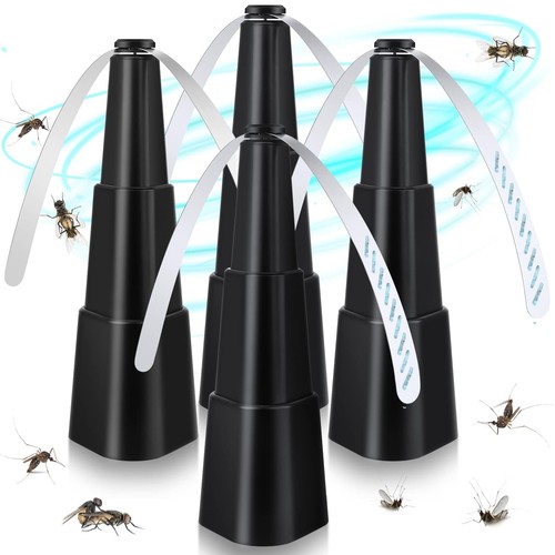 Fly Fans for Tables, Fly Repellent Fan Indoor Outdoor with Holographic Blades...
