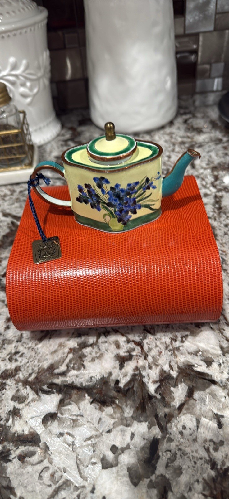 Charlotte di Vita Van Gogh Irises Mini Teapot (Numbered Edition) –with paperwork