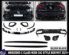 FÜR MERCEDES C KLASSE W206 C63 AMG HECKDIFFUSOR FRONT SPLITTER BODYKIT 2021+ FÜR MERCEDES C KLASSE W206 C63 AMG HECKDIFFUSOR FRONT SPLITTER BODYKIT 2021+