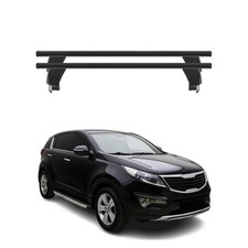 Menabo Dachträger Grundtäger für Kia Sportage SL 2010-2015 50kg Alu Schwarz 2x