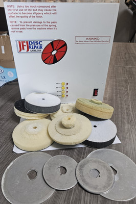 JFJ Dual Double Arm System Disc Dvd Cleaning / Repairing Machine with extras
