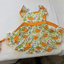 Carter's Orange Pumpkin Print Diaper Cover