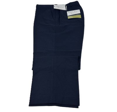 Perry Ellis Portfolio Men's Modern-Fit Stretch Resolution Dress Pants Navy-36/30