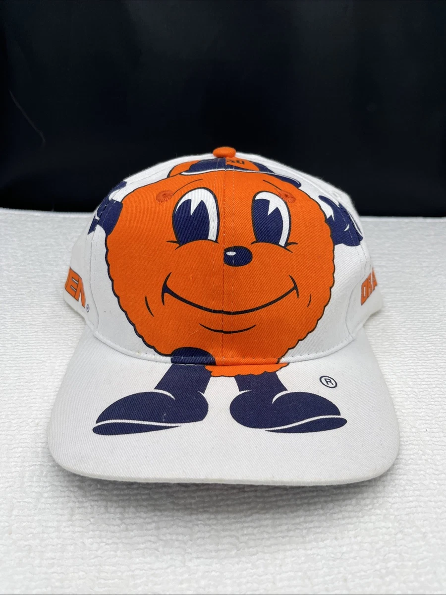 Casquette chapeau vintage Syracuse orange snapback bleu velours côtelé