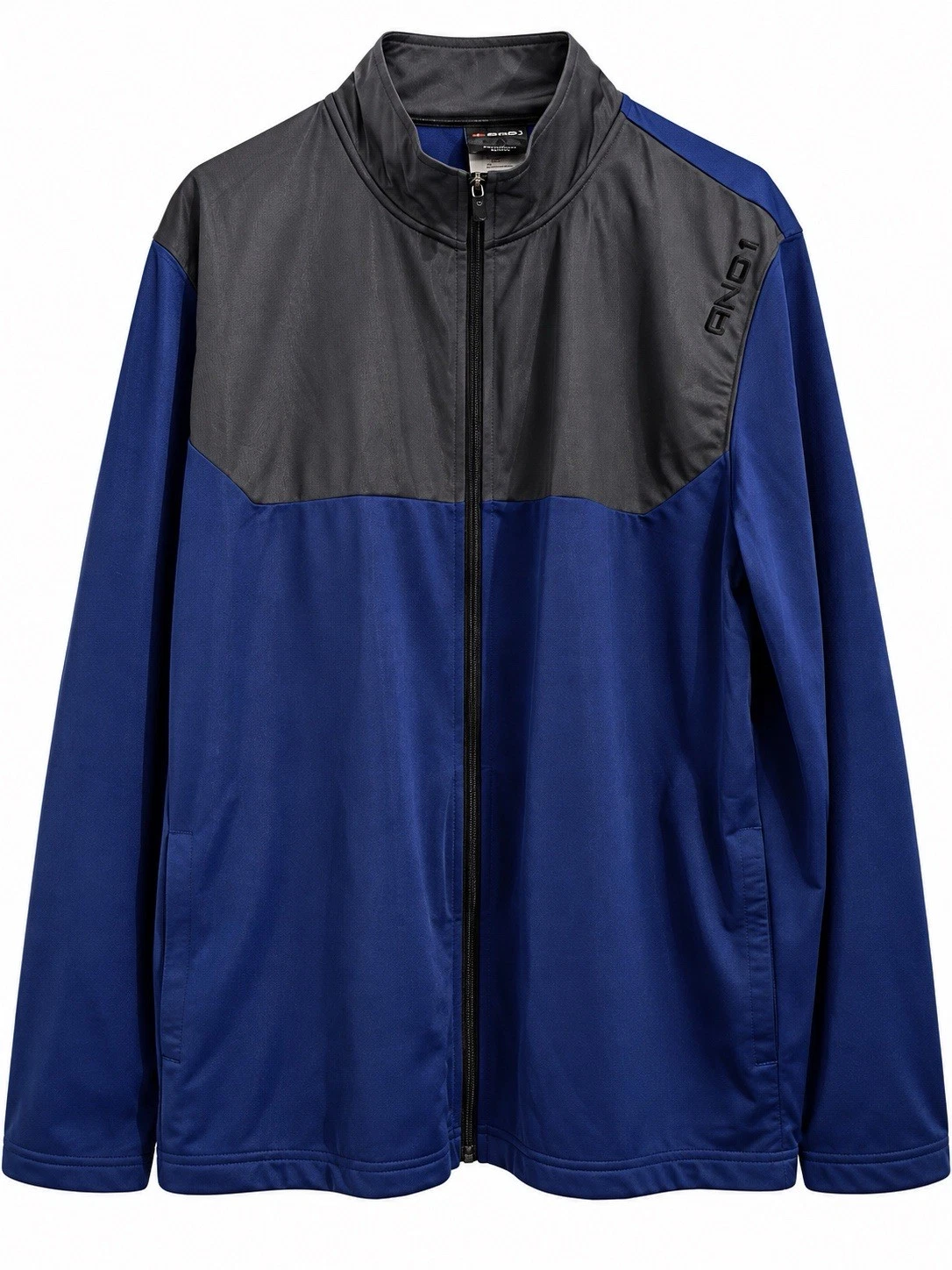 AND1 Blue Black Full Zip Windbreaker Light Jacket Men’s XL image 1