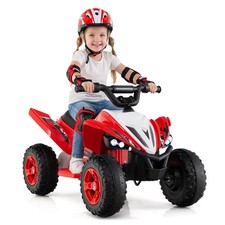 12V Quad 4 Wheeler Ride on Toy with Music, Light, USB Port, Wireless Connection