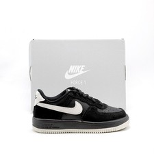 *NEW* PRE-SCHOOL KIDS NIKE AIR FORCE 1 LOW (PS) LV8 BLACK / LT BONE (IM8000 001)