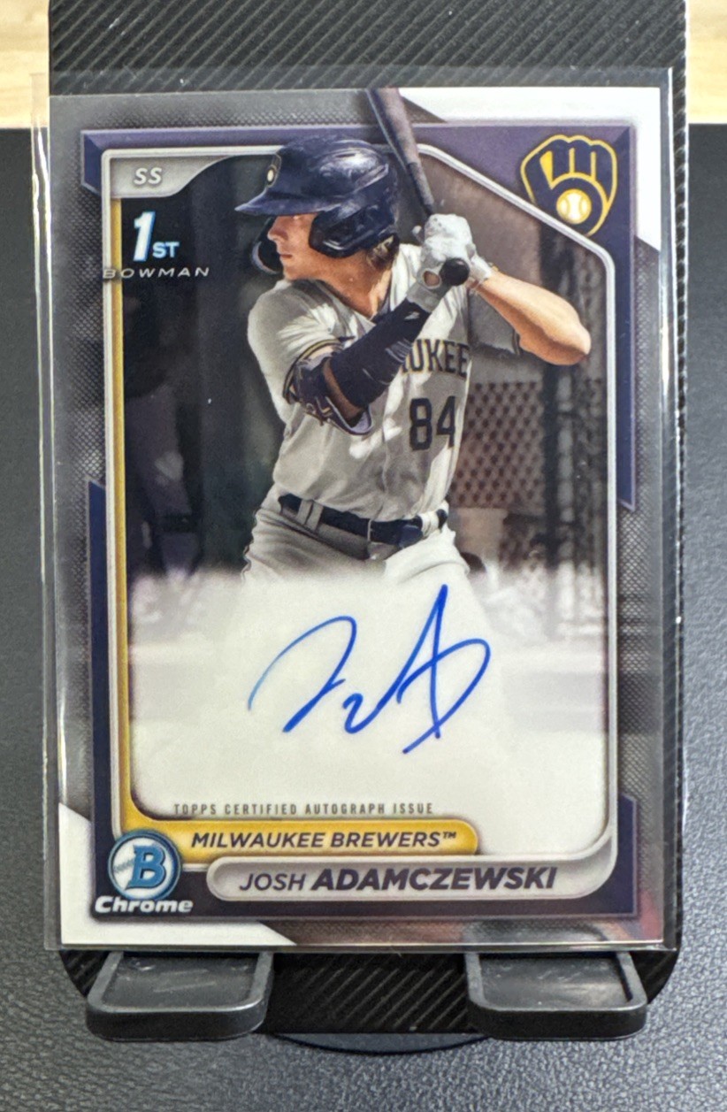 2024 Bowman Chrome - Prospect Autographs Josh Adamczewski #CPA-JAI (AU, RC) Auto