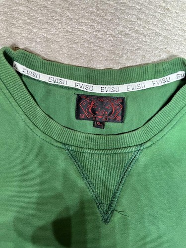 Evisu Vintage Seagull Sweatshirt Xl Men JPN Denim Brand Exclusive Limited Editio - Picture 4 of 11