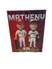 Mike and Tate Matheny Hiland Dairy Foods Bobblehead New in Original Box 2018