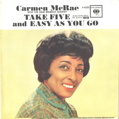 CARMEN McRAE-RARE PICTURE SLEEVE + 45--(TAKE FIVE)--PS--PIC--SLV