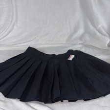 Sincerely Jules Black Pleated Mini Skirt Large High Waist Ponte Knit TJ Max Find