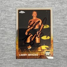 2015 Topps Chrome WWE #84 Larry Zbyszko Signed IP Auto