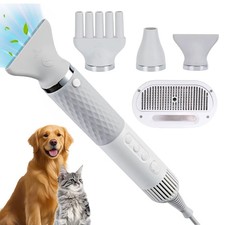 Portable Pet Hair Dryer Dog Grooming Blower -High Velocity Quiet Lightweight 1.2
