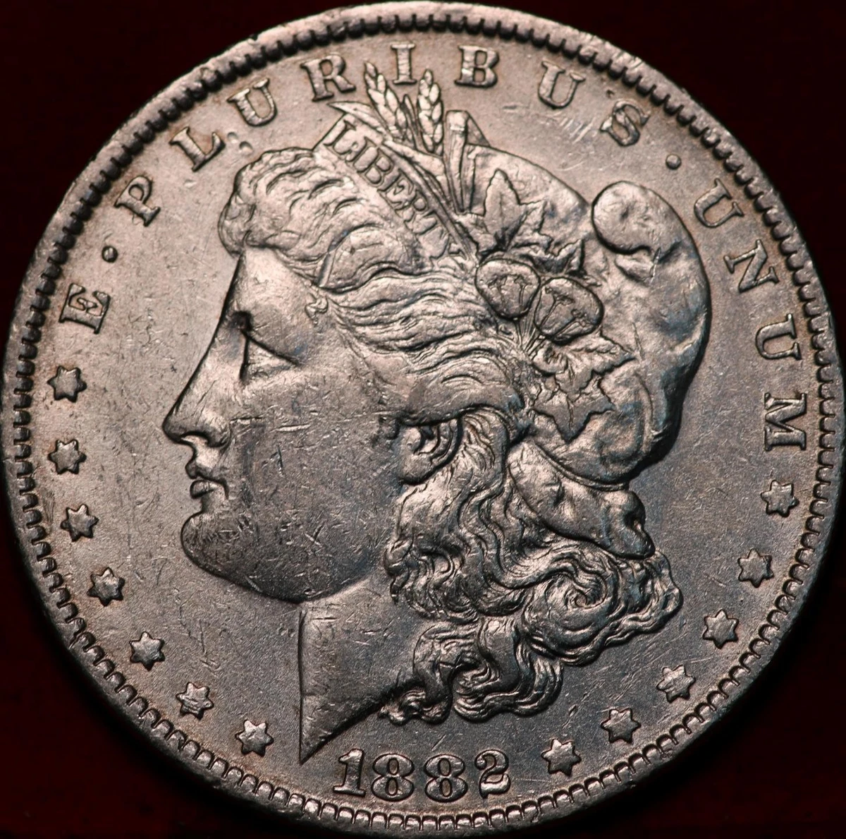 Uncertified Silver 1882 Year Morgan US Dollars (1878-1921) for