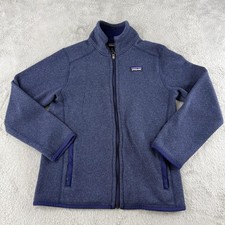 Patagonia Jacket Kids 10 Blue Better Sweater Outdoor Fleece Hiking Youth Boys