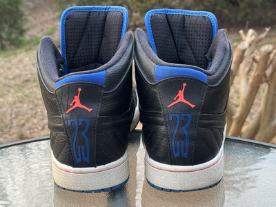Nike Air Jordan 1 Retro 99 Men's 10.5 Black Blue Leather Suede Mid