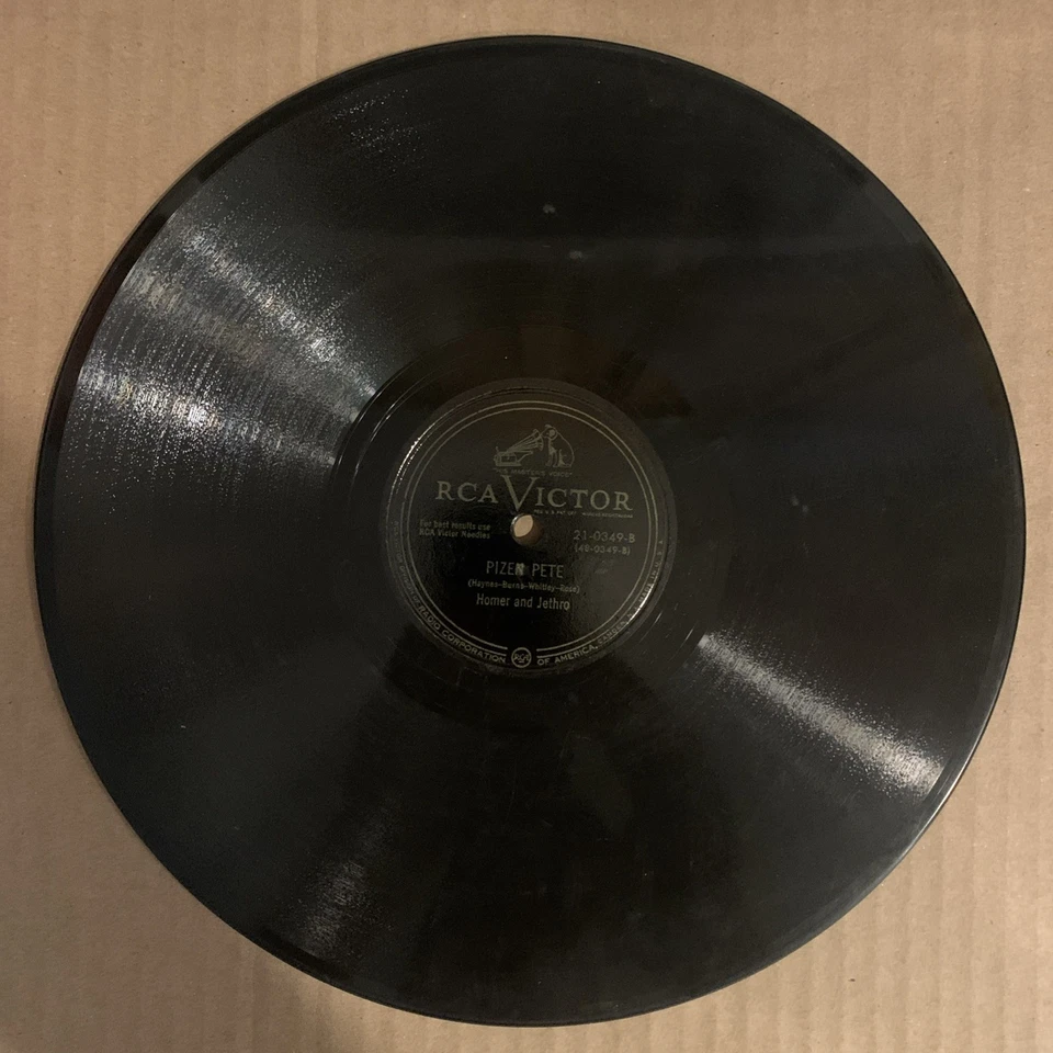 Homer & Jethro, 78 rpm, V, Put That Knife Away Nellie, Victor 21-0349 - Imagem 2 de 2