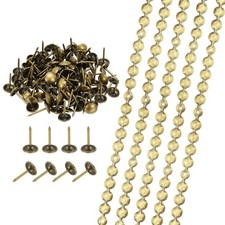 5Pcs 3.28ft Upholstery Tacks Strips, 0.37" Decorative Nail Strips, Bronze