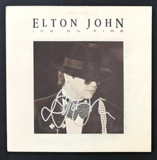 Elton John Signed Autograph Album Vinyl Record LP - Fire on Ice w/ JSA COA