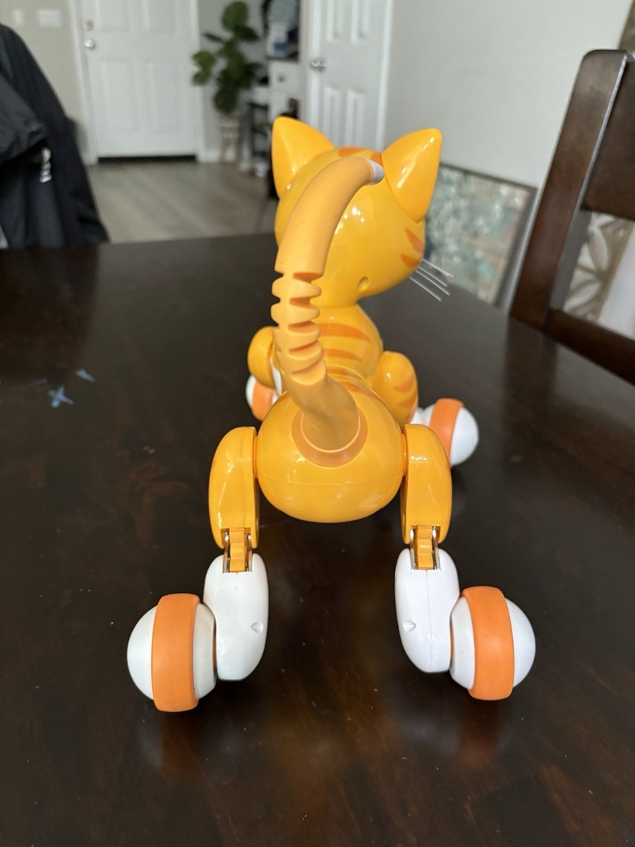 Zoomer Kitty Orange Tabby Cat Robot Toy - Tested Working Cat Only